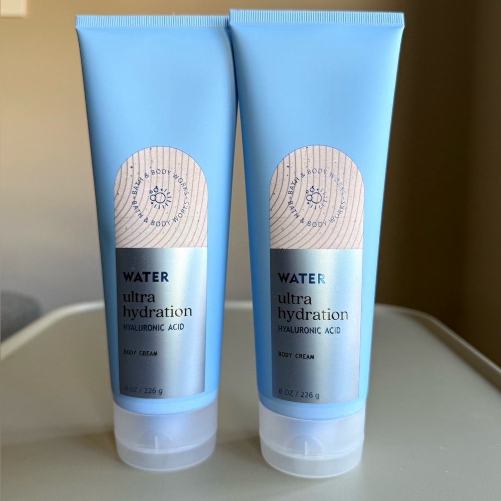 Set of 2 BBW Water Ultra Hydration Hyaluronic Acid Body Cream bath & body works - Picture 3 of 3